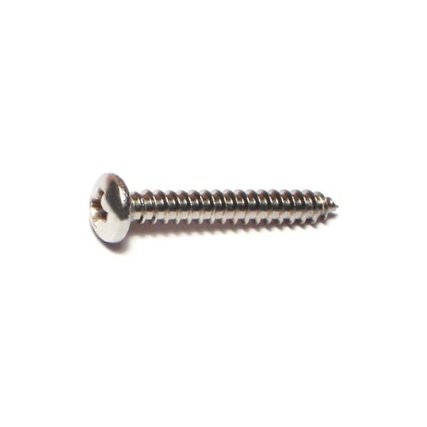 Midwest Fastener Sheet Metal Screw, #6 x 1 in, 18-8 Stainless Steel Pan Head Phillips Drive, 25 PK 77614 - main